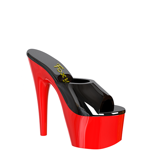 Raquel platform slide shoe 3d model in stl format. Pleaser shoe inspired.