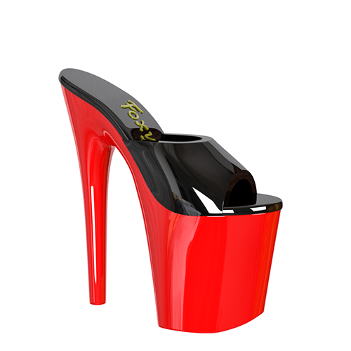 Christy- Tall platform slide shoe 3d model in stl format. Pleaser shoe inspired at foxyheels.com