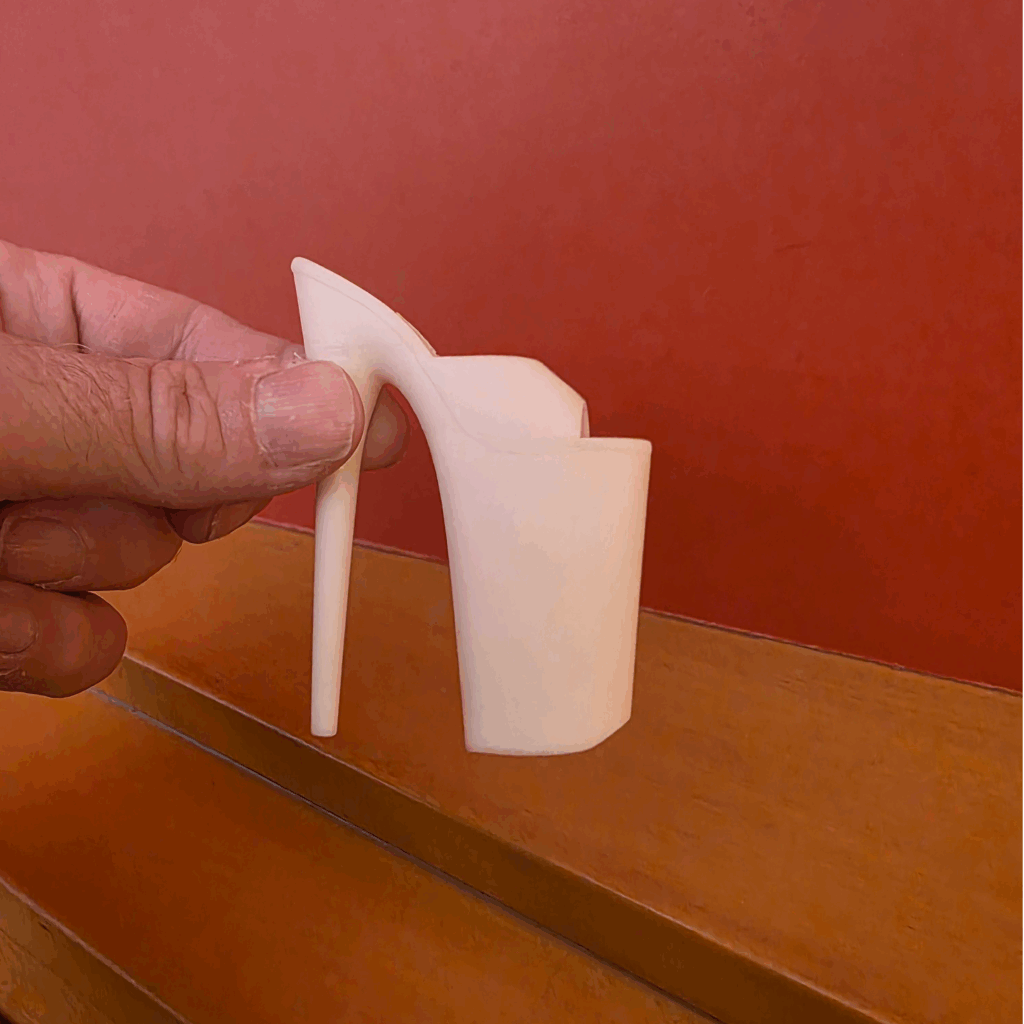 Kitty platform slide nightmare tall shoe 3d model in stl format. Pleaser shoe inspired.