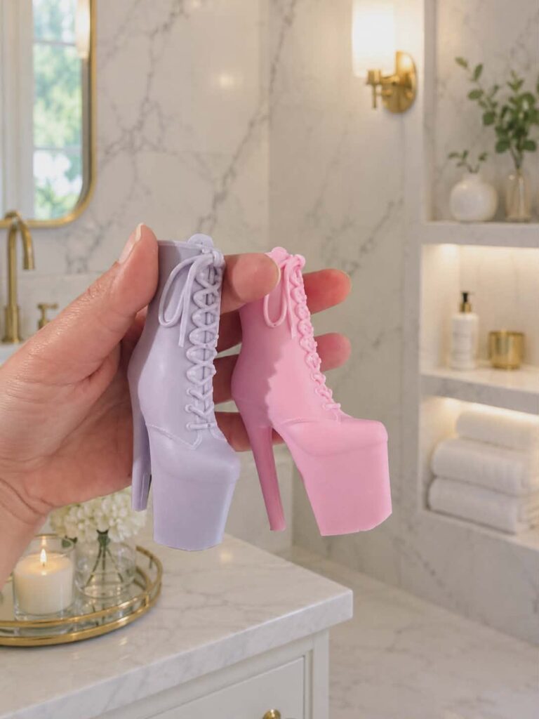 Soap Mold – Unauthorized, Illegal product. Made from Tiffany - Tall Platform Ankle Boot STL file