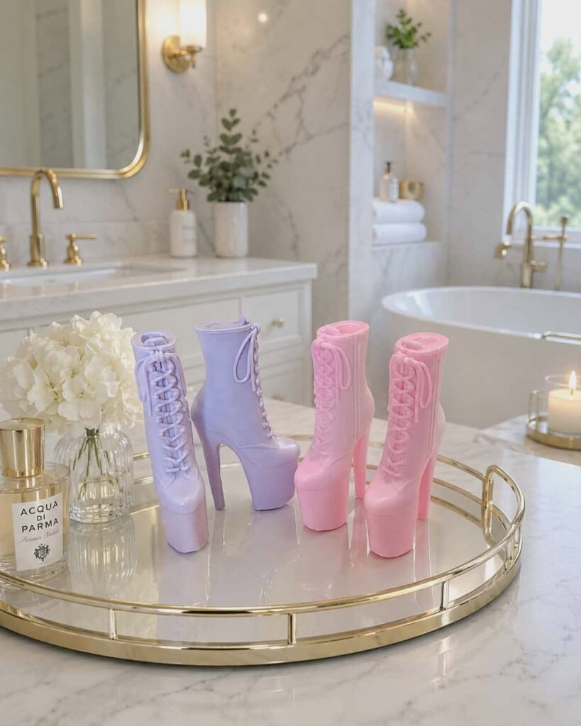 Soap Mold – Unauthorized, Illegal product. Made from Tiffany - Tall Platform Ankle Boot STL file